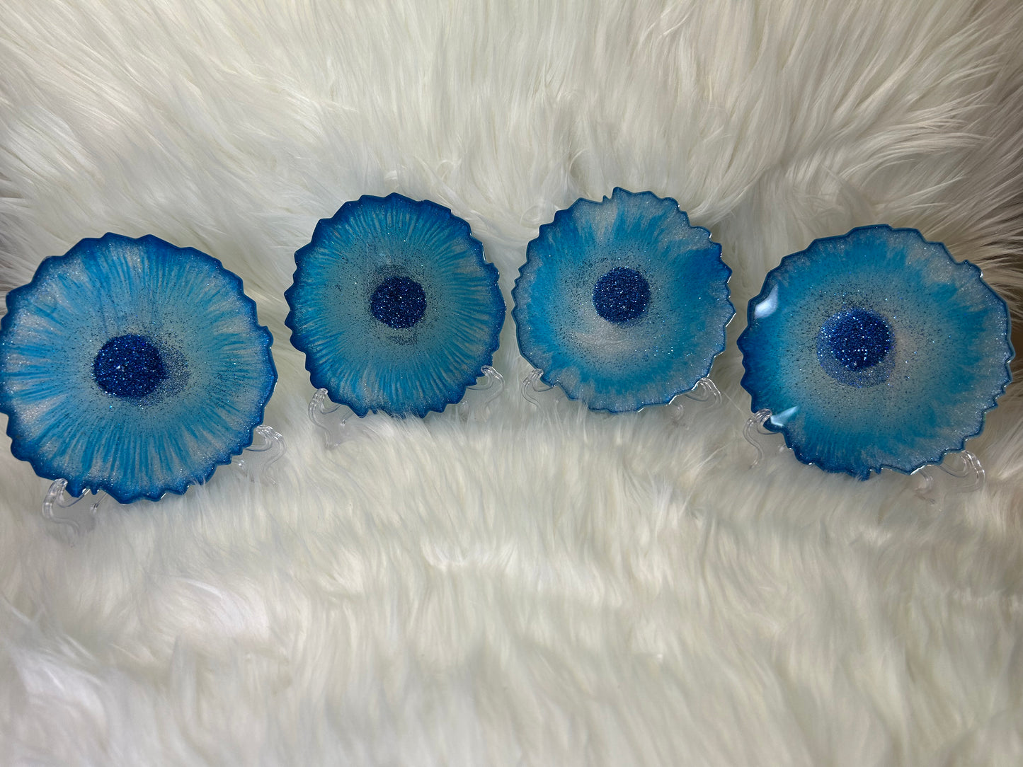 Blue coasters