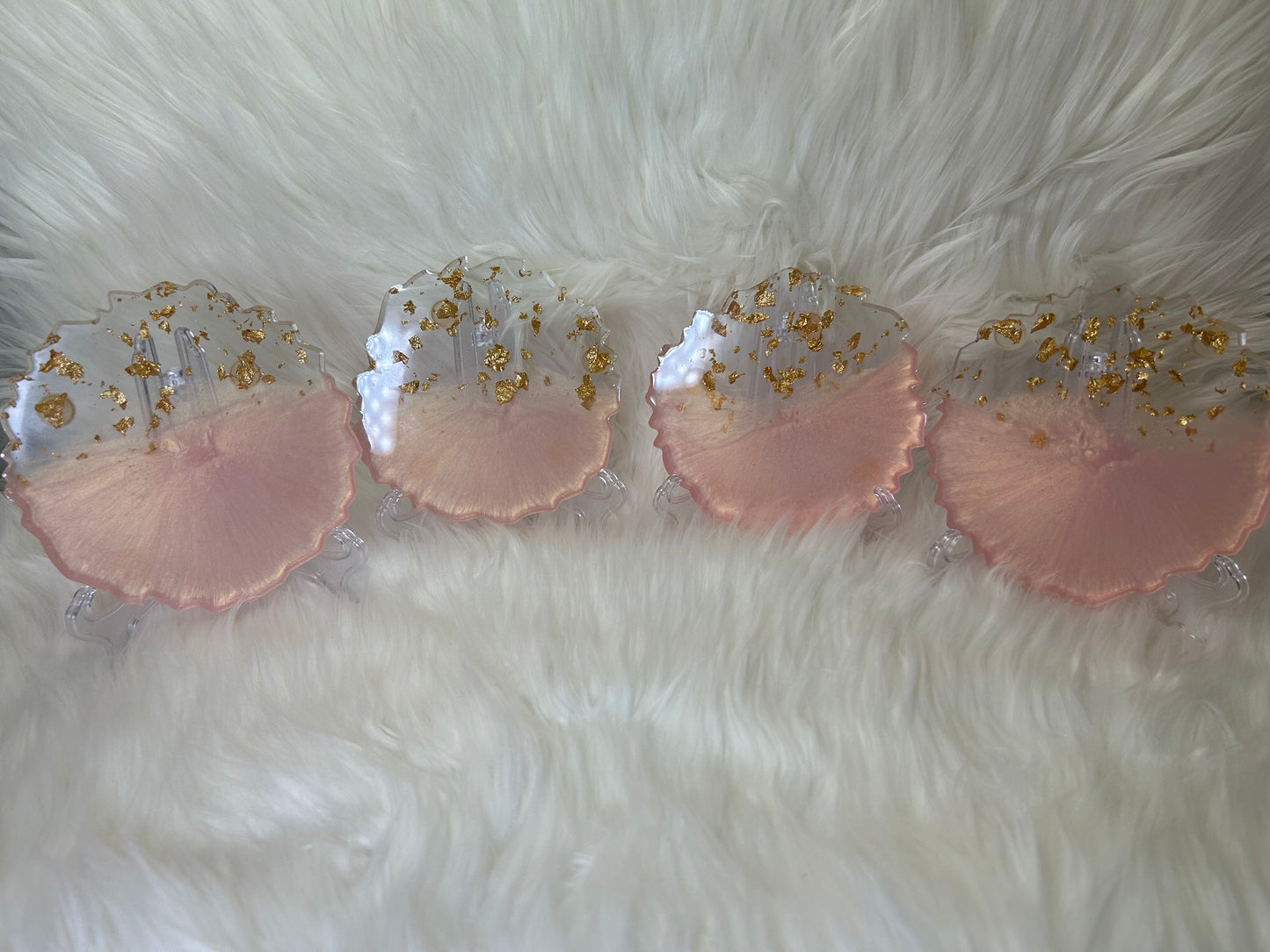 Pink coasters