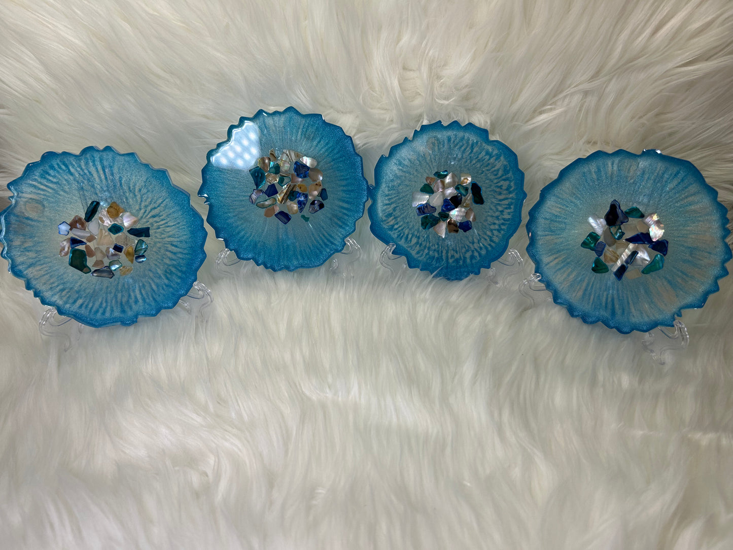 Blue coasters