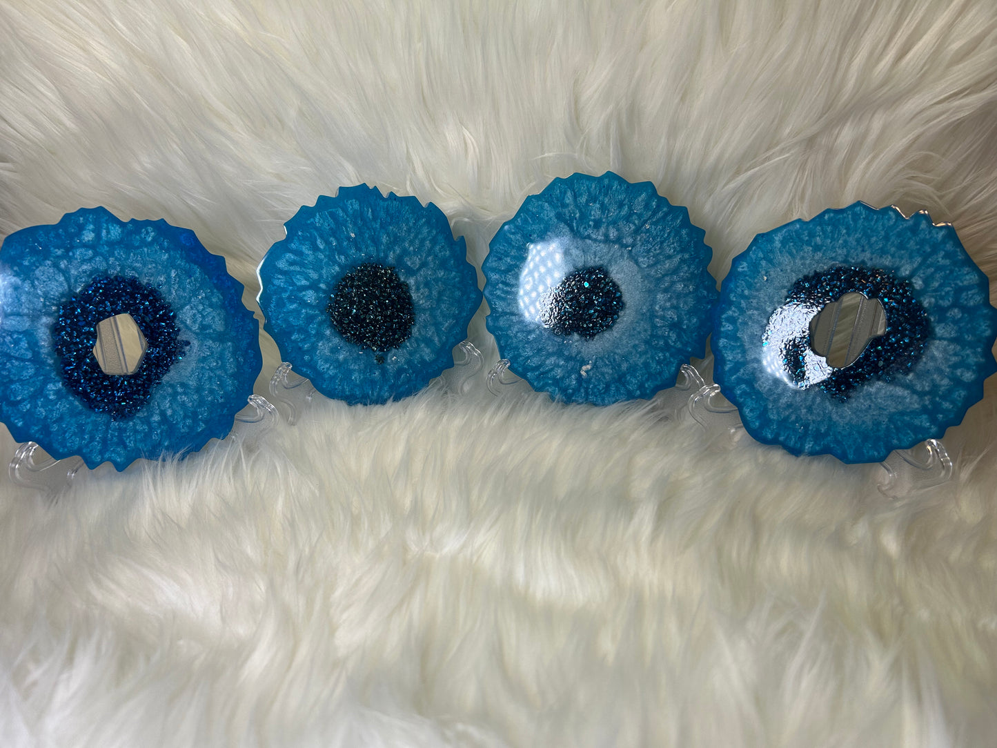 Blue coasters