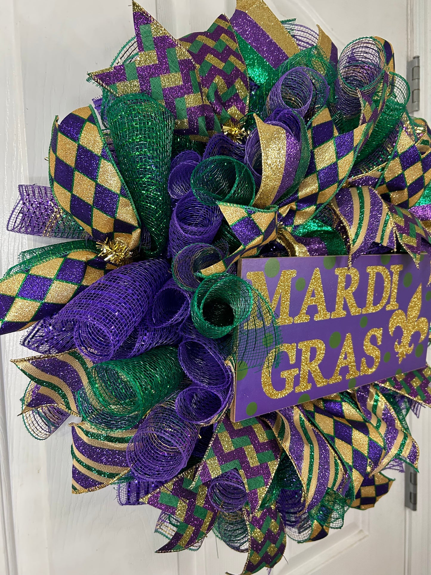 Mardi Gras Wreath