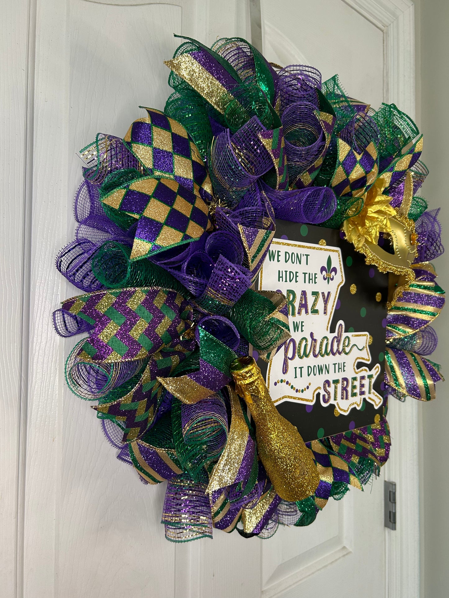 Mardi Gras Wreath