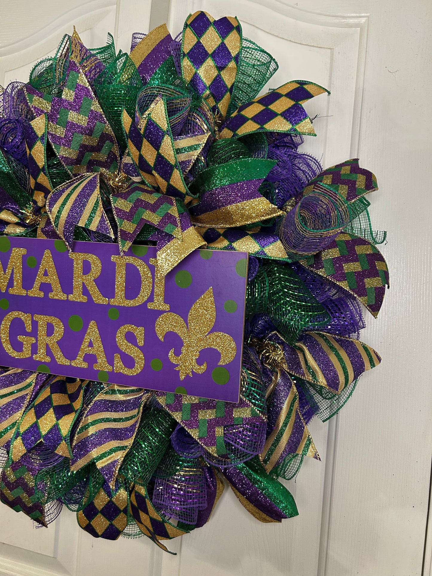 Mardi Gras Wreath