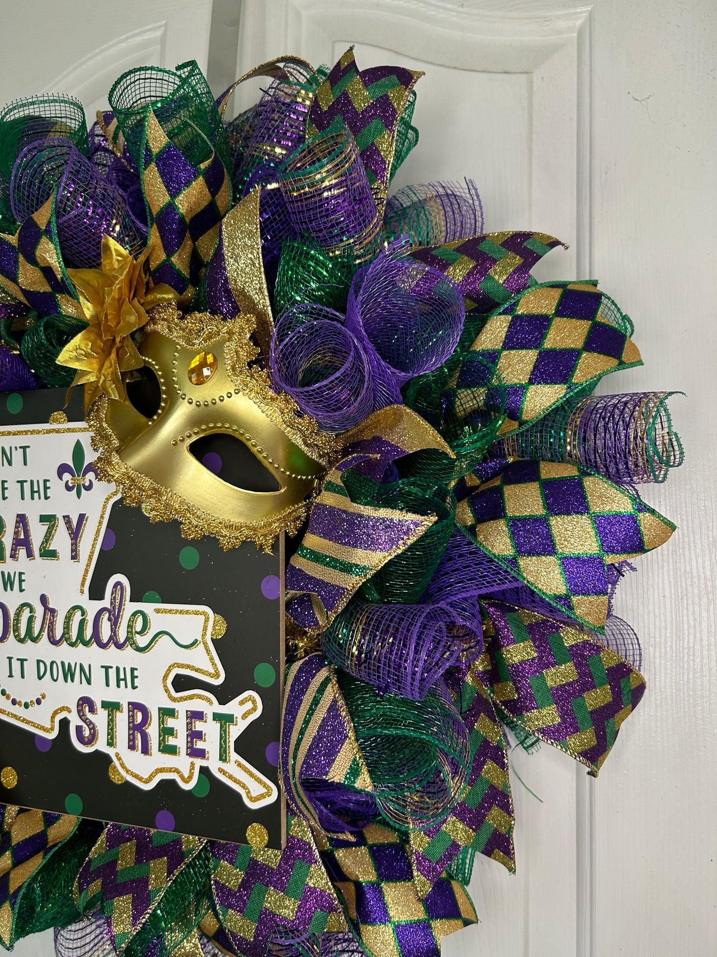 Mardi Gras Wreath
