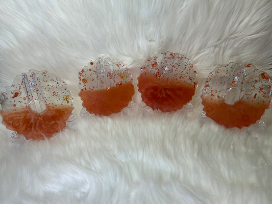 Orange coasters