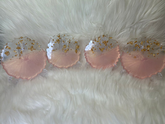 Pink coasters