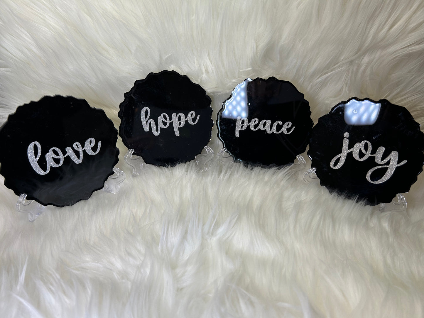 Black coasters