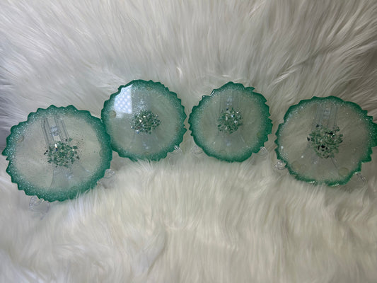 Green coasters
