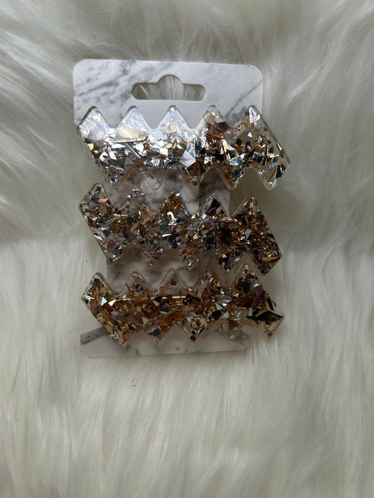 Gold barrettes